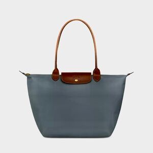 NWOT Longchamp Le Pliage Original Large Nylon Tote Bag in Gray